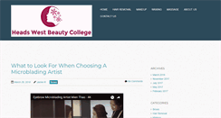 Desktop Screenshot of headswestbeautycollege.org
