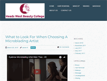 Tablet Screenshot of headswestbeautycollege.org